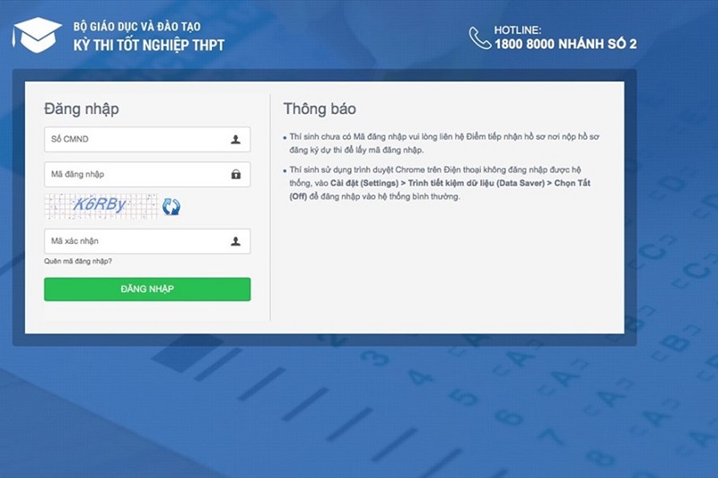 Bộ GD-ĐT công bố hệ thống hỗ trợ thí sinh đăng ký dự thi và xét tuyển ĐH