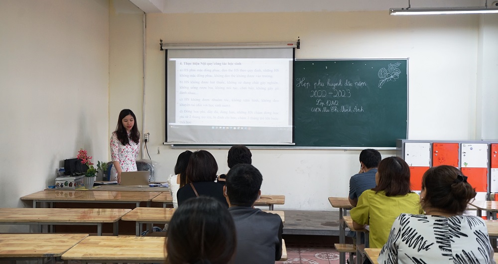 HỌP PHỤ HUYNH HỌC SINH ĐẦU HỌC KỲ 1, NĂM HỌC MỚI 2022 – 2023