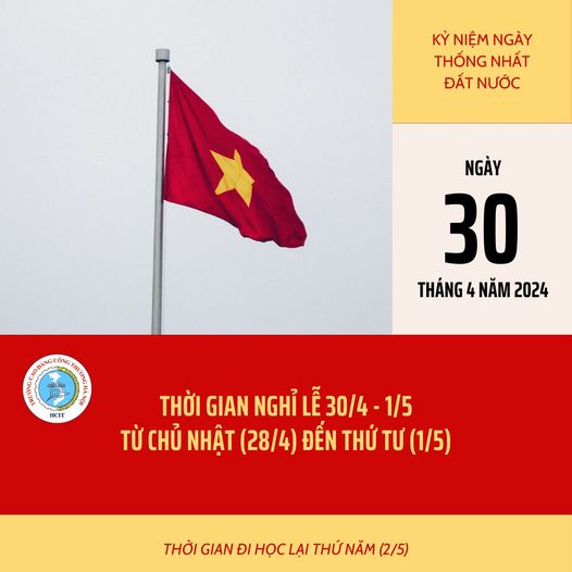 THÔNG BÁO NGHỈ LỄ GIỖ TỔ 10/03 ÂM LỊCH, NGÀY 30/04 VÀ 01/05/2024