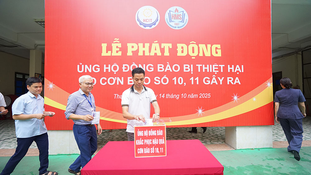 LỄ QUYÊN GÓP ỦNG HỘ ĐỒNG BÀO BỊ THIỆT HẠI DO CƠN BÃO SỐ 10 VÀ SỐ 11 GÂY RA