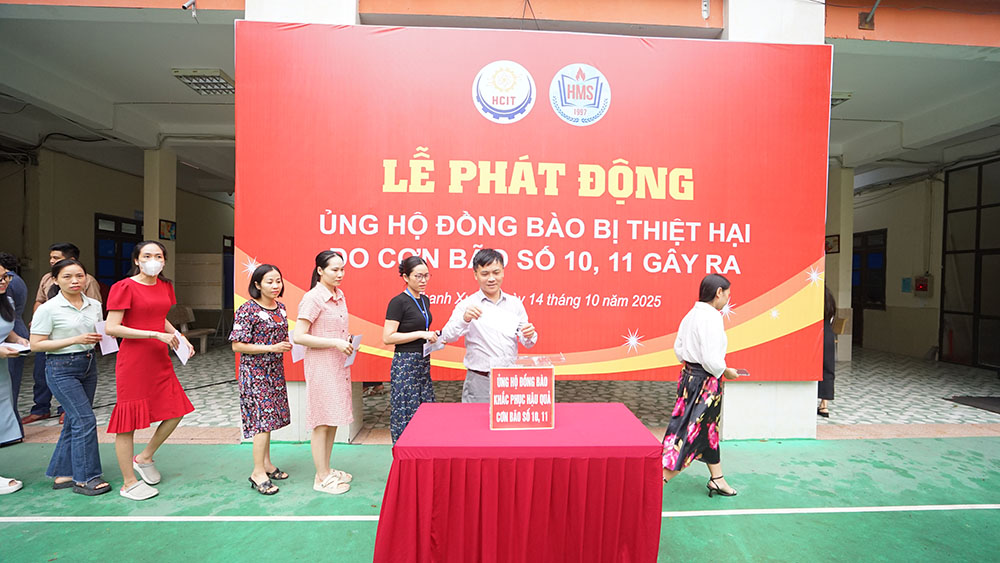 LỄ QUYÊN GÓP ỦNG HỘ ĐỒNG BÀO BỊ THIỆT HẠI DO CƠN BÃO SỐ 10 VÀ SỐ 11 GÂY RA