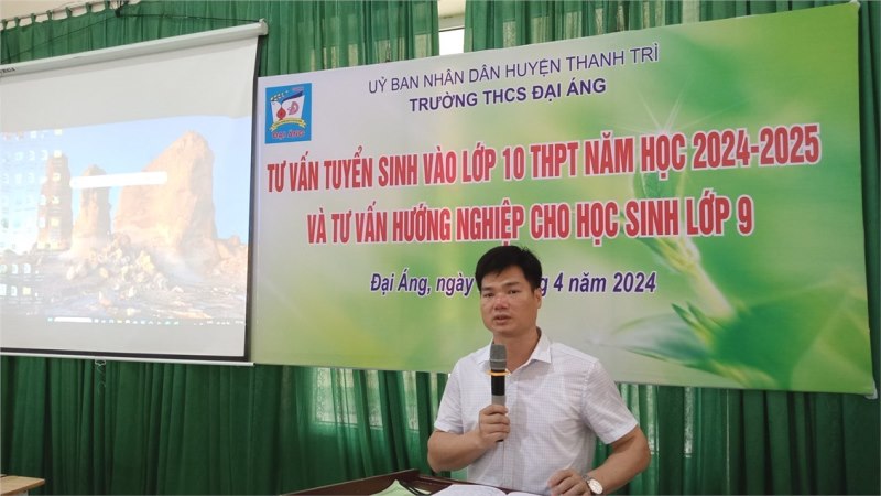 TRƯỜNG THCS ĐẠI ÁNG TỔ CHỨC TƯ VẤN TUYỂN SINH, HƯỚNG NGHIỆP CHO HỌC SINH LỚP 9 NĂM HỌC 2023-2024