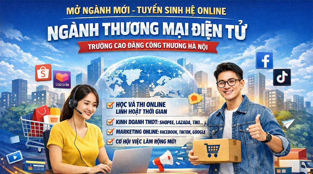TUYỂN SINH NGÀNH THƯƠNG MẠI ĐIỆN TỬ   HÌNH THỨC ĐÀO TẠO TỪ XA