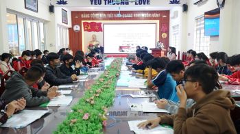 ẢNH TƯ VẤN HƯỚNG NGHIỆP CHO HỌC SINH TRƯỜNG THCS VĂN ĐIỂN