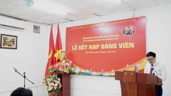 LỄ KẾT NẠP ĐẢNG VIÊN MỚI NĂM 2024