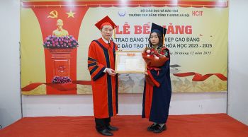 LỄ BẾ GIẢNG VÀ TRAO BẰNG TỐT NGHIỆP CAO ĐẲNG,   KHOÁ HỌC 2023-2025 TRANG TRỌNG VÀ Ý NGHĨA