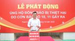 LỄ QUYÊN GÓP ỦNG HỘ ĐỒNG BÀO BỊ THIỆT HẠI DO CƠN BÃO SỐ 10 VÀ SỐ 11 GÂY RA