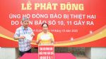 LỄ QUYÊN GÓP ỦNG HỘ ĐỒNG BÀO BỊ THIỆT HẠI DO CƠN BÃO SỐ 10 VÀ SỐ 11 GÂY RA