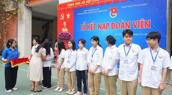 LỄ KẾT NẠP ĐOÀN VIÊN MỚI NĂM 2026  TRANG TRỌNG – NGHIÊM TÚC – ĐÚNG NGHI THỨC