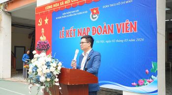 LỄ KẾT NẠP ĐOÀN VIÊN MỚI NĂM 2026  TRANG TRỌNG – NGHIÊM TÚC – ĐÚNG NGHI THỨC